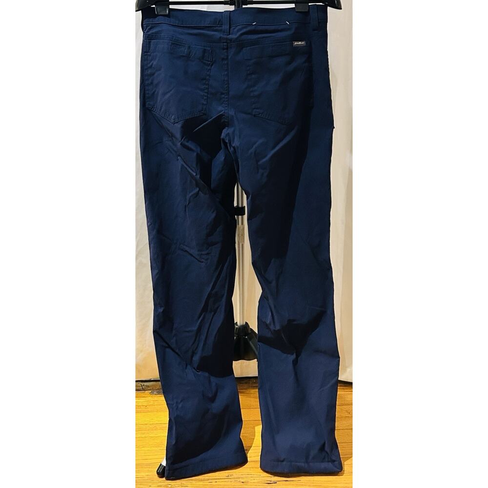 Eddie Bauer Navy Blue Fleece Lined Pants size 34 x 34 - Picture 2 of 4